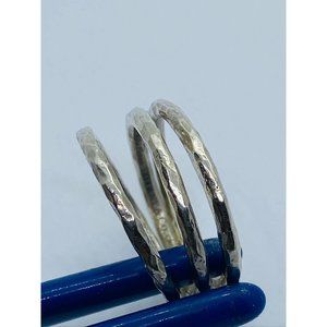 Excellent Authentic Tiffany & Co Paloma Picasso Hammered Bands Size 7